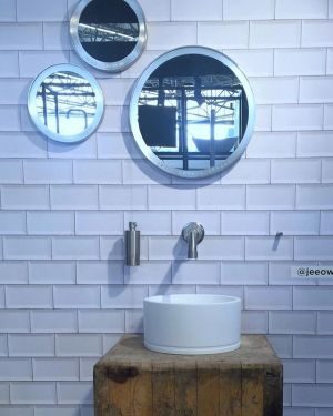 Sharp detailling at @jeeoworld designed by @grand_johnson on show this week at designbeurs Amsterdam. #wetwetwet #roundthings #bathroom #bathroomdesign #bathroomfittings #woth #wonderful #wonderfulthings #wothson #dutch #dutchdesign #independentmagazine