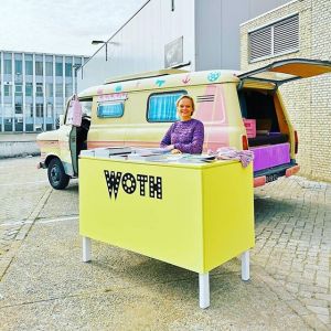 The lovely @sannevanderploeg1 running our WOTH van! Come join us today at Campinafabriek Eindhoven. 