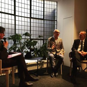 On stage at the opening of @lemamobili brandstore The Hague a talk with artdirector @pierolissoni and CEO Angelo Meroni hosted by WOTH’s @toonlauwen. 
The LEMA brandstore is an initiative of @studiovantwout 
#pierrolissoni #lema #lemafurniture #lemabrands