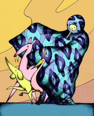 —Olf de Bruin has an outstanding talent.  He is amazing.  He can, just like his creatures, pass by you unnoticed.  But there is a good chance you have seen his peculiar animals go by several times, perhaps smiling for a moment; and his work on the covers 