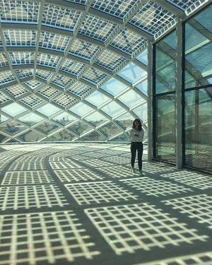 Visited the Grand Dome yesterday at @capital_c_amsterdam. The beautiful lace shadow patern on the floor is created by the solar cells embedded in the glass! How ingenious design can be. And there is more much more. Capital C comissioned many of our friend