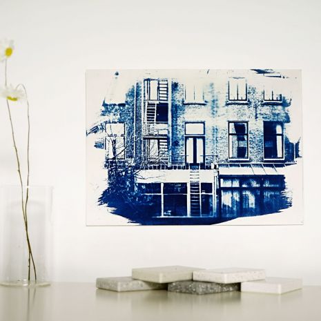 cyanotype art on paper by Studio art of the blue