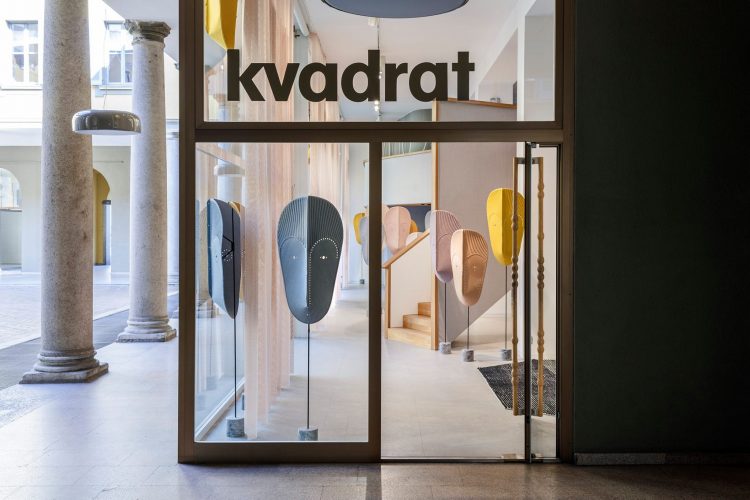 At the Kvadrat Showroom during Salone del Mobile in Milan